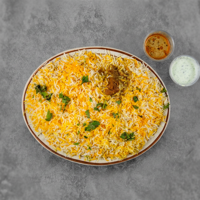 Zafrani Mutton Biryani.